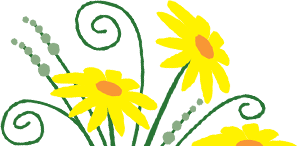 Yellow daisy drawing
